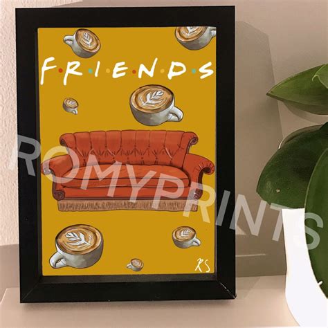 Friends Tv Show Couch Central Perk Print / Wall Art / Poster / Wall ...