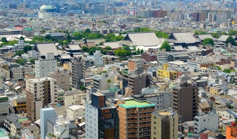 Kyoto Skyline stock image. Image of town, skyline, scenic - 21307397