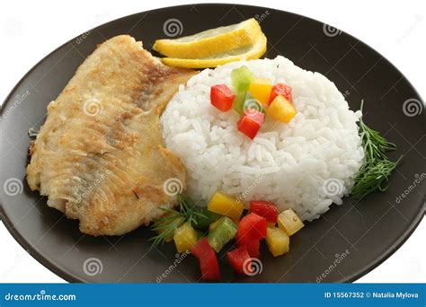 Fried Tilapia With Rice Stock Photography - Image: 15567352