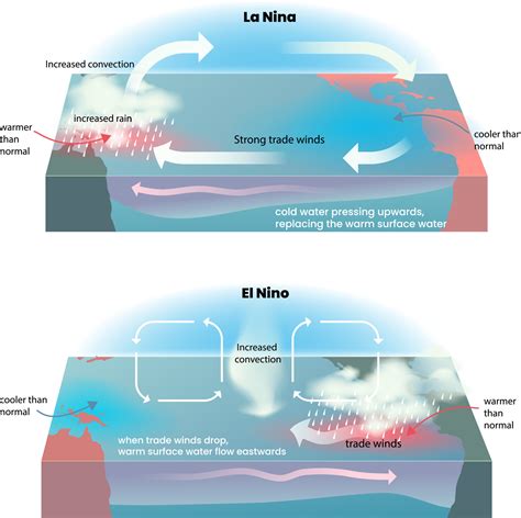 illustration of el nino and la nina phenomenon 24318124 Vector Art at ...