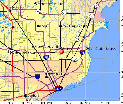 Center Line, Michigan (MI 48015, 48091) profile: population, maps, real estate, averages, homes ...