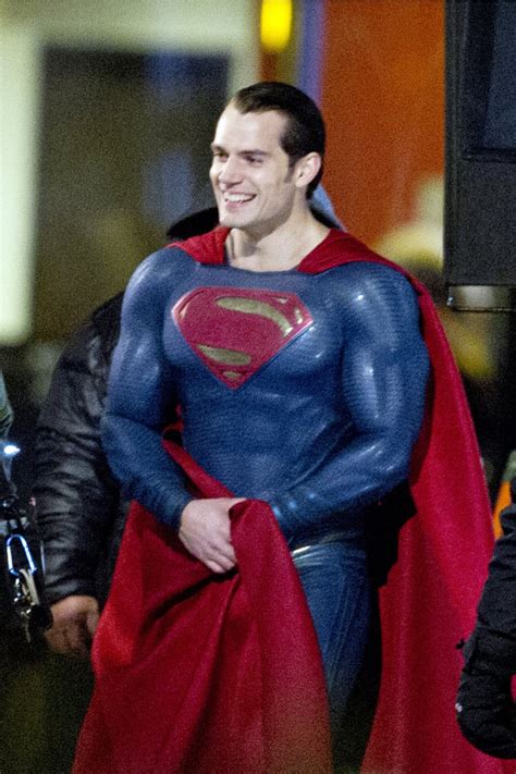 Henry Cavill on the Set of Batman v Superman | POPSUGAR Entertainment