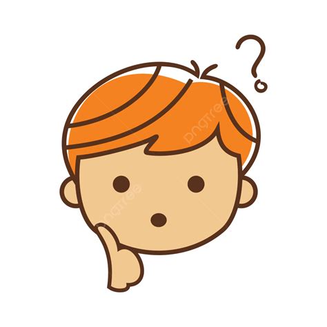 Question Mark Boy Cartoon Expression, Question Clipart, Cartoon Clipart, Boy Clipart PNG and ...