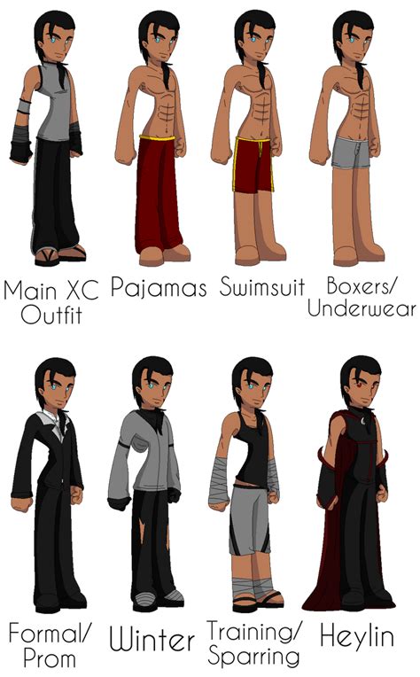 Leo's Official Outfits. by blushcacti on DeviantArt