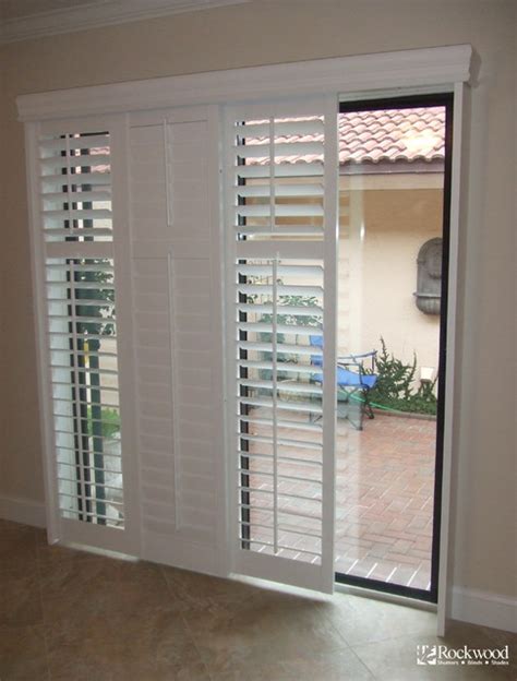 Plantation Shutters for Sliding Glass Door - Traditional - houston - by ...