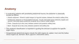 PENETRATING ABDOMINAL TRAUMA | PPT