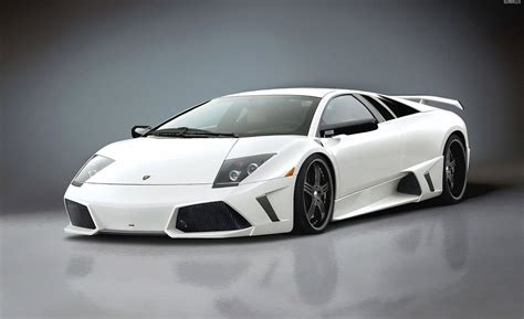 White Lamborghini Gallardo front side view 1024 x 768 wallpaper download