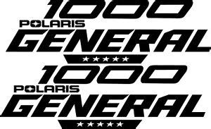 POLARIS RZR GENERAL 1000 UNIVERSAL REPACEMENT EMBLEM STICKER VINYL DECAL | eBay