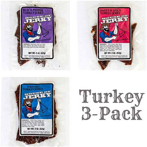 3 Flavors Turkey Jerky – House of Jerky