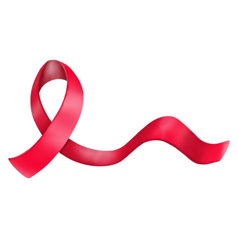 Red ribbon HIV, World AIDS day, Digital painting 11026688 PNG