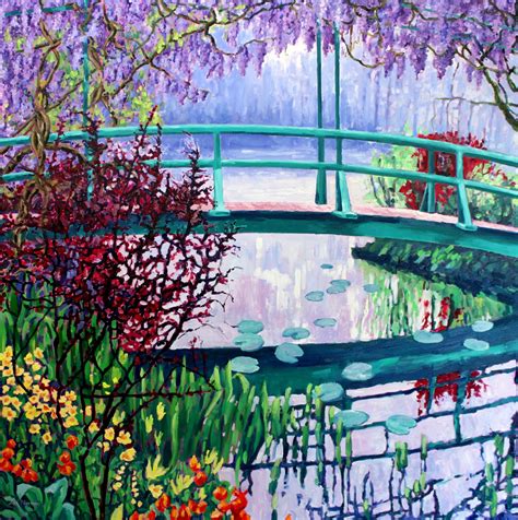 Claude Monet's Bridge, Painting by Zoe Norman | Artmajeur