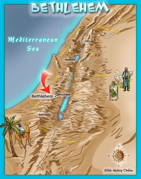 Bethlehem - Where Jesus was Born in a Manger | Bible mapping, Bible for ...