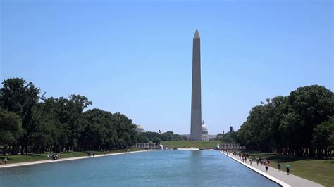 Reflection Pool At Washington Monument In Stock Footage SBV-310347429 ...