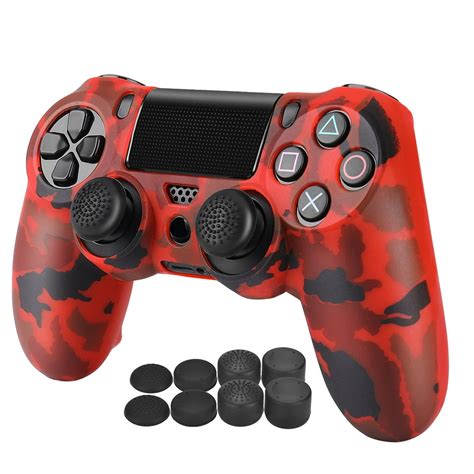 TSV PS4 Controller Dual Shock Skin Grip Anti-slip Silicone Cover ...