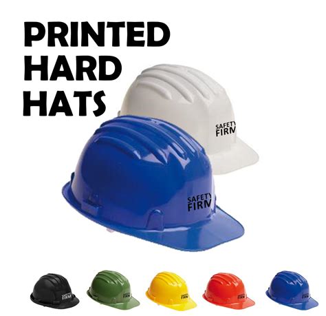 Printed Safety Hard Hats