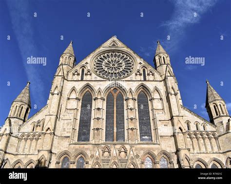 South Transept and Rose Window Stock Photo - Alamy