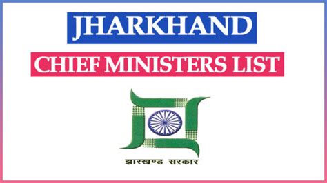 List of Jharkhand Chief Ministers from 2000 to 2025 With Party