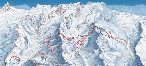 Mappa piste da sci Gressoney-La-Trinité, Gressoney-Saint-Jean, Alagna