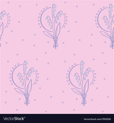 May lily pattern Royalty Free Vector Image - VectorStock