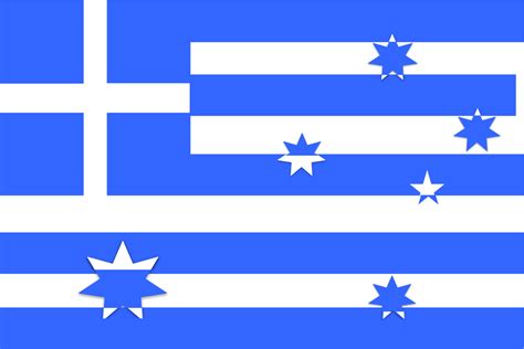 Vexillography Views: Greek-Australian Flag