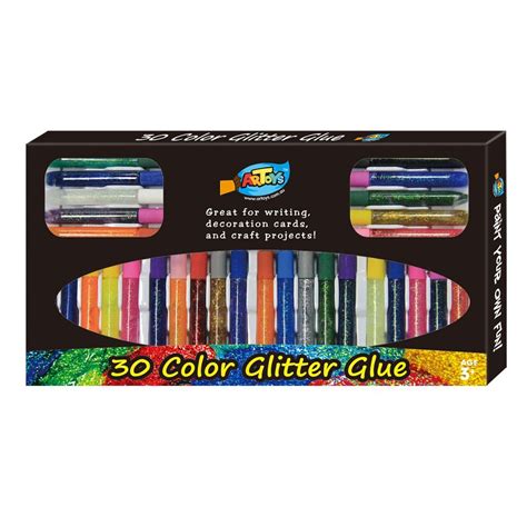 30 Color Glitter Glue Pens