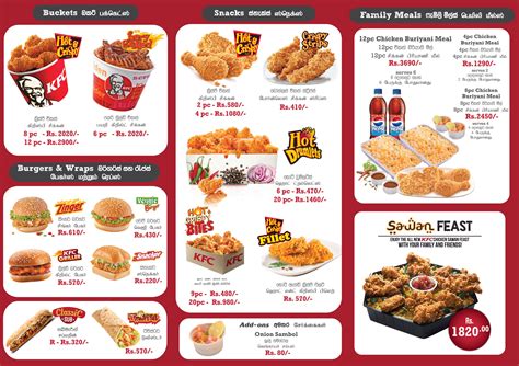 Kfc Menu Buckets Prices | Chicken menu, Kfc, Kentucky fried chicken menu