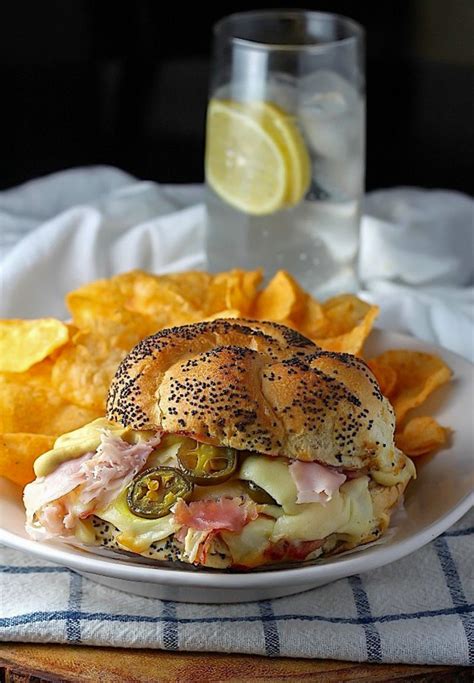 Hot Ham, Swiss, and Jalapeño Sandwiches - Baker by Nature