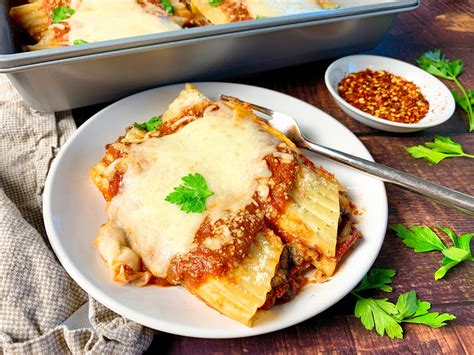 Beef and Cheese Manicotti