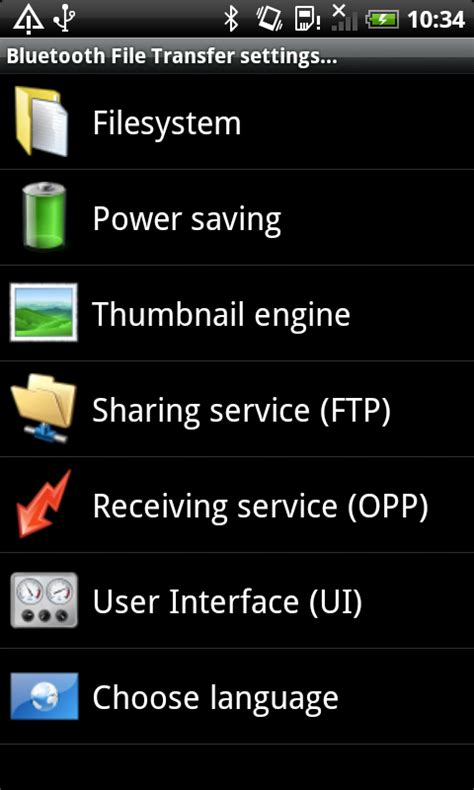 Android Bluetooth File Transfer - Just mobile phone