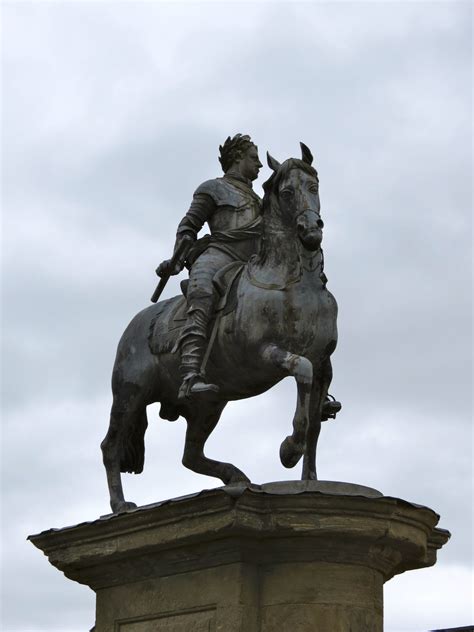 Equestrian statue of George I in Stowe UK