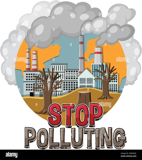 Stop pollution banner vector concept illustration Stock Vector Image & Art - Alamy