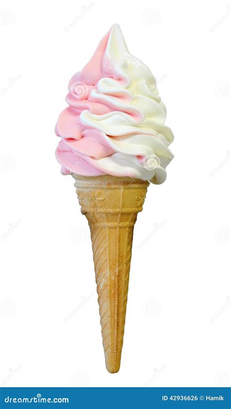 Soft Serve Ice Cream Cone Stock Photo - Image: 42936626