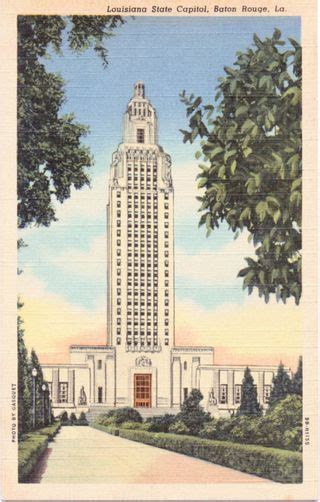 Louisiana State Capitol, Baton Rouge, LouisianaVintage Postcard... (Art Deco Architecture) | Art ...