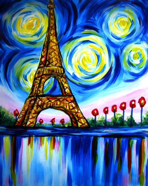 8+ Eiffel Tower Paint Night Ideas - PAINTSZJ