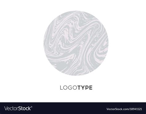 Abstract marble logo brand company design Vector Image