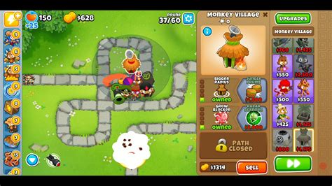 BLOONS TD 6 MONKEY MEADOW MAP ON MEDIUM - REVERSE - YouTube