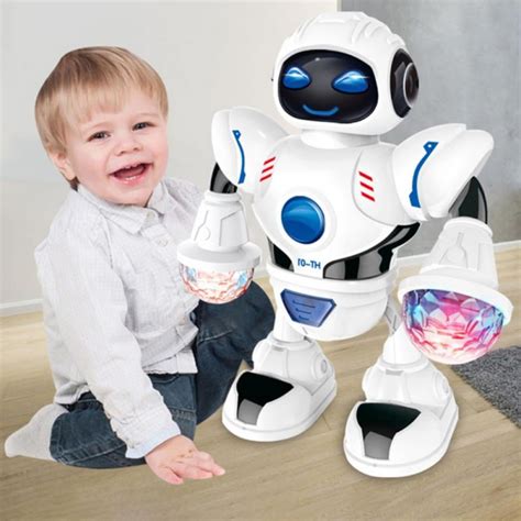 Big Save!Walking Dancing Robot Toys for Kids 360°Body Spinning Robot ...