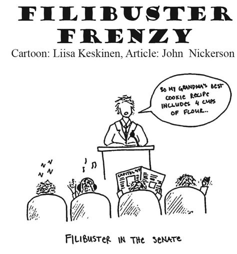 Montana YMCA Youth and Government: Filibuster Frenzy Cartoon: Liisa ...