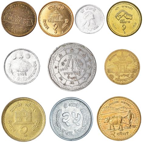 10 Nepal Coins | Mixed Nepalese Currency | Paisa | Rupee | 1966 - 2022