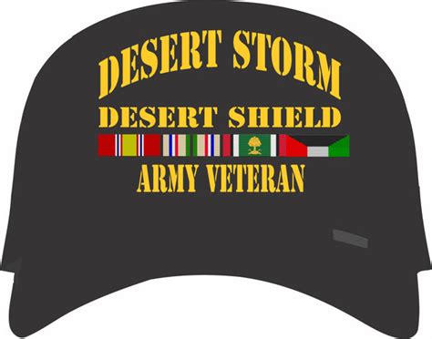 Desert Storm, Desert Shield Army Black Cap – Design-Apparel.com