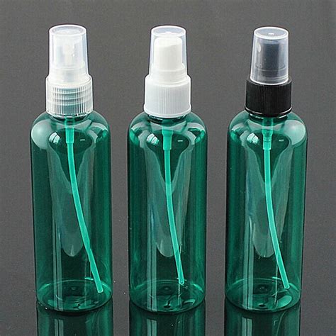 100ml Plastic Empty Bottle, Cosmetic Dark Green Spray Perfume Bottles, Perfumed Deodorant Spray ...