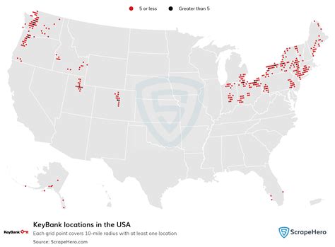 List of all KeyBank locations in the USA - ScrapeHero Data Store