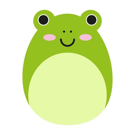 Premium Vector | Squishmallow frog cute kawaii cartoon character clipart