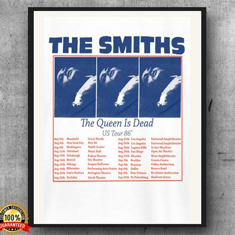 The Smiths Remixed Poster The Smiths Us Tour 1986 The Queen | Etsy