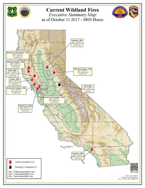 California Fires Map From Cal Fire Oes Firefighter Blog At Northern - Northern California ...