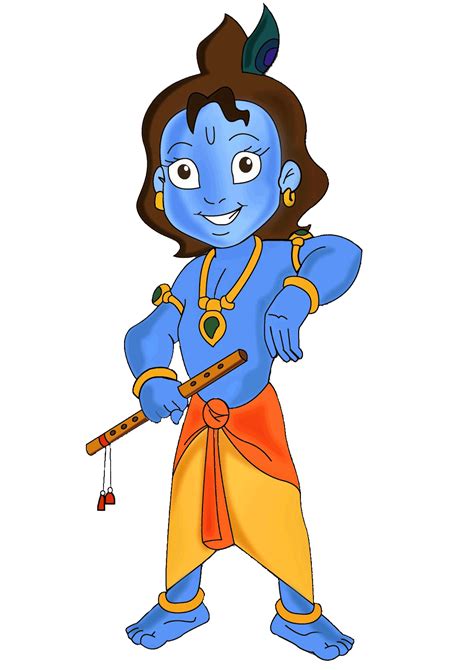 Little Krishna Cartoon Picture - Lodge State