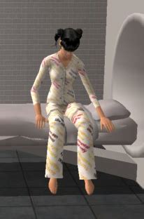 Mod The Sims - Hospital Gown and PJ's for adult females