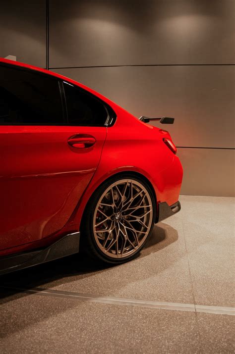 2021 BMW M3 in Toronto Red features the latest M Performance Parts