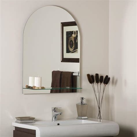 The Arch Frameless Bathroom Mirror with Shelf: Amazon.co.uk: Kitchen & Home