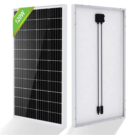 Buy ECO-WORTHY 120 Watts Monocrystalline Solar Panel 12 Volts ...